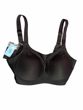 Black Seamless Comfort Support Bra Large Everyday Full Coverage Bra